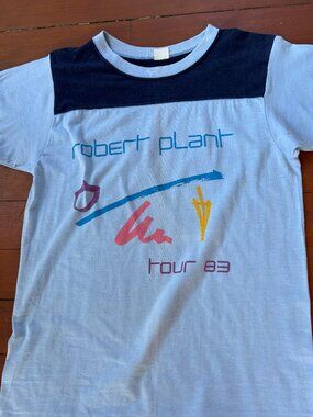 Original Vintage Robert Plant Tour 83 T-Shirt | Concert Tee | Led Zeppelin Solo